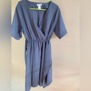 Women blue dress